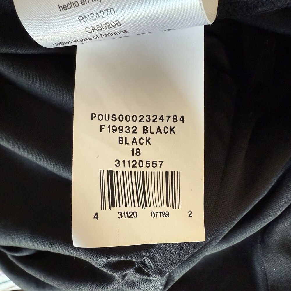 Davids Bridal As Is Mesh Dress Black One Shoulder Chiffon Gown Bridesmaid Sz 12 - Picture 16 of 16